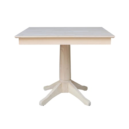 International Concepts 36 in. x 36 in. Square Top Pedestal Table - 29.9 in.H K-3636TP-27B